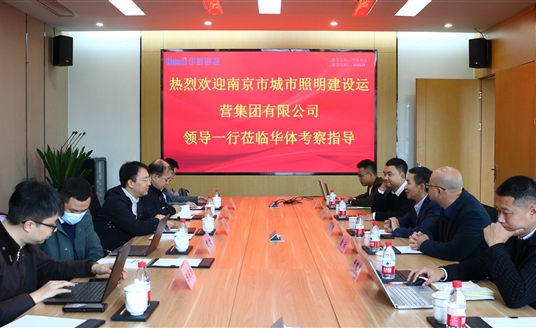 南京照明集團領(lǐng)導一行蒞臨華體科技考察交流